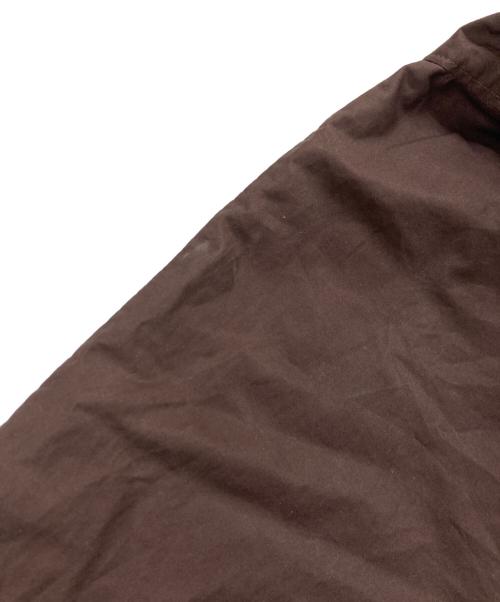 LOEFF（ロエフ）LOEFF (ロエフ) オーガニックコットン タイプライター リボンタイブラウス ブラウン サイズ:記載なしの古着・服飾アイテム