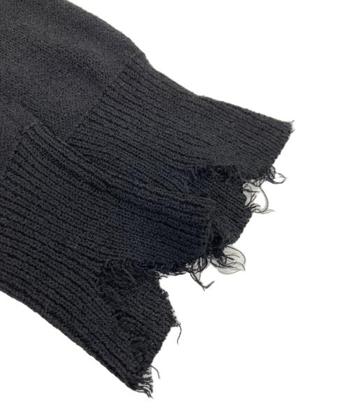 MAISON FLANEUR（メゾン フラネウール）MAISON FLANEUR (メゾン フラネウール) ダメージカーディガン ブラック サイズ:36の古着・服飾アイテム