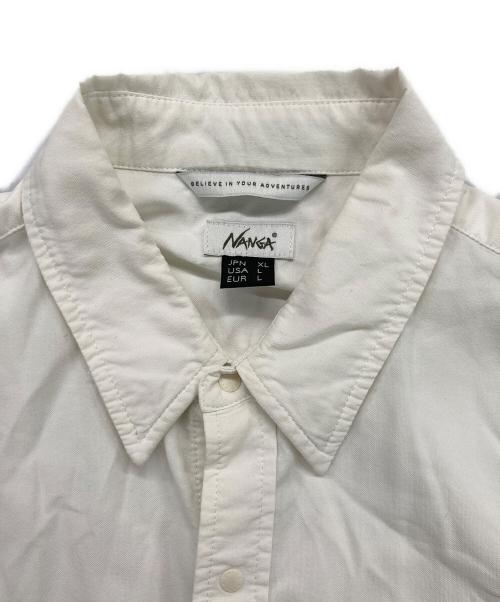 NANGA（ナンガ）NANGA (ナンガ) スナップボタンシャツ ホワイト サイズ:XLの古着・服飾アイテム