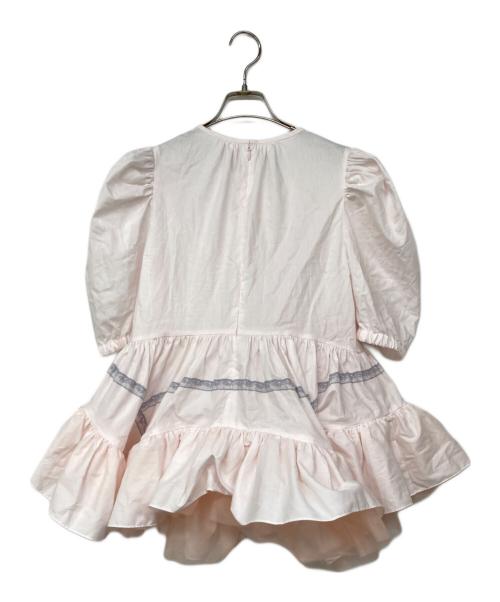 overlace（オーバーレース）overlace (オーバーレース) curve hem yoke blouse/ブラウス ピンク サイズ:38の古着・服飾アイテム