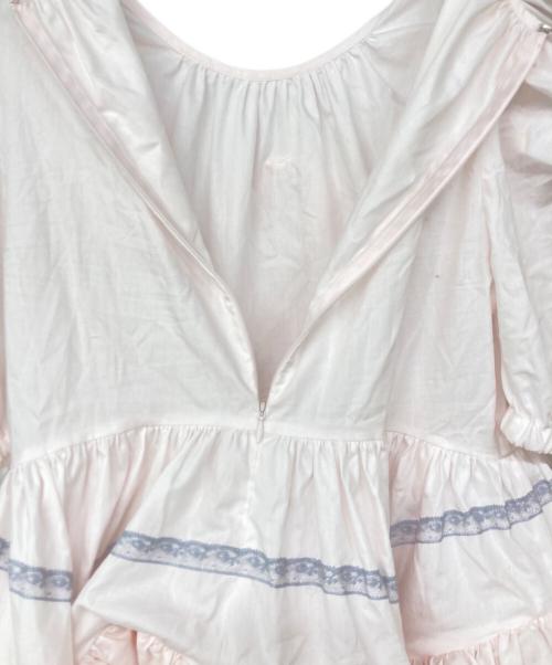 overlace（オーバーレース）overlace (オーバーレース) curve hem yoke blouse/ブラウス ピンク サイズ:38の古着・服飾アイテム