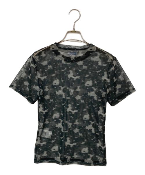 MAISON SPECIAL（メゾンスペシャル）MAISON SPECIAL (メゾンスペシャル) PISCESS (パイシス) Flower Camo Mesh Sheer Top グリーン サイズ:FREEの古着・服飾アイテム