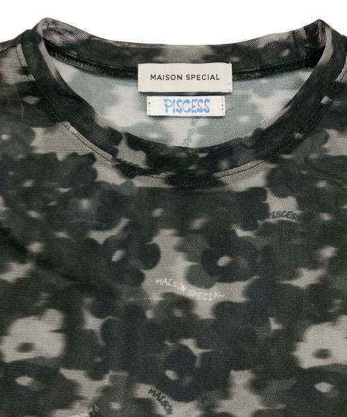 MAISON SPECIAL（メゾンスペシャル）MAISON SPECIAL (メゾンスペシャル) PISCESS (パイシス) Flower Camo Mesh Sheer Top グリーン サイズ:FREEの古着・服飾アイテム