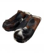 Acne studiosアクネ ストゥディオス）の古着「ファースタッズミュール」｜ブラウン