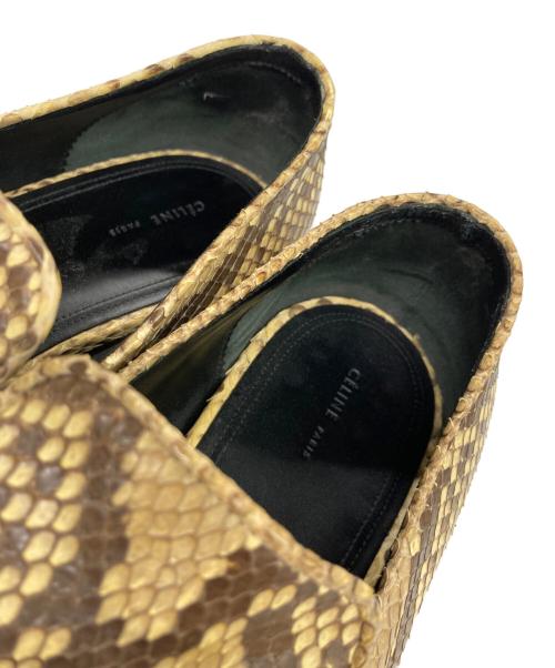 CELINE（セリーヌ）CELINE (セリーヌ) パイソンローファー イエロー サイズ:40の古着・服飾アイテム