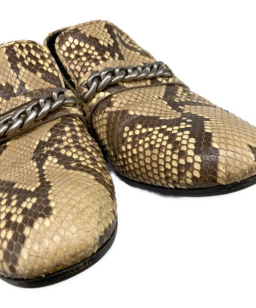 CELINE（セリーヌ）CELINE (セリーヌ) パイソンローファー イエロー サイズ:40の古着・服飾アイテム