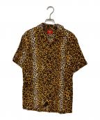 CREAM SODAクリームソーダ）の古着「レオパード総柄シャツ」｜イエロー
