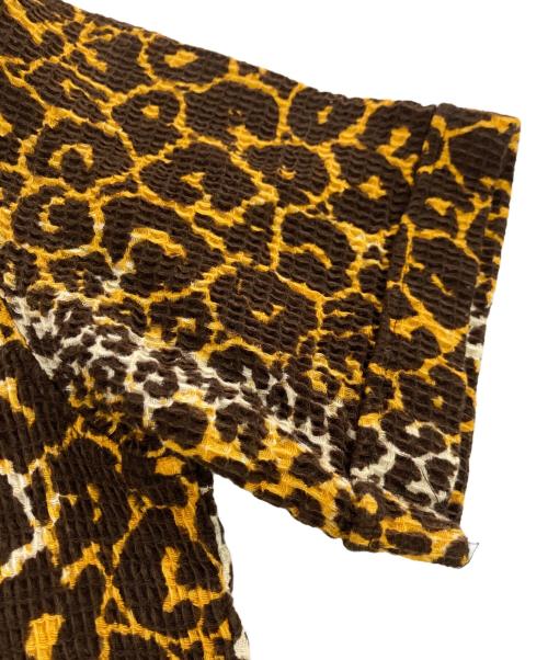 CREAM SODA（クリームソーダ）CREAM SODA (クリームソーダ) レオパード総柄シャツ イエロー サイズ:Fの古着・服飾アイテム