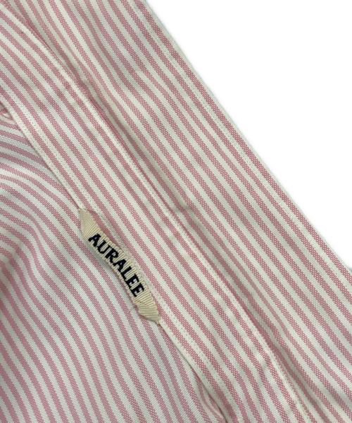 AURALEE（オーラリー）AURALEE (オーラリー) H BEAUTY&YOUTH (エイチ ビューティー&ユース) CANDY STRIPE BD SHIRT ピンク サイズ:2の古着・服飾アイテム