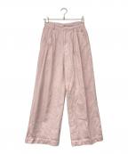 JOURNAL STANDARDジャーナルスタンダード）の古着「ガーメントダイツータックパンツ」｜ピンク
