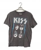 KISSキッス）の古着「バンドプリントTシャツ」｜グレー