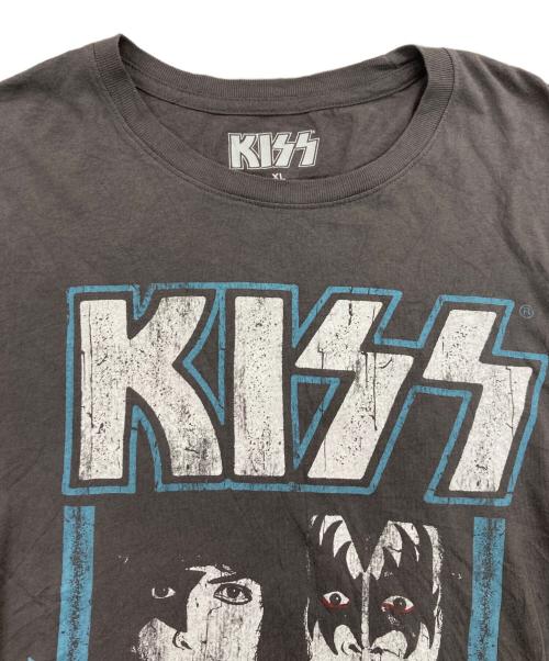 KISS（キッス）KISS (キス) バンドプリントTシャツ グレー サイズ:XLの古着・服飾アイテム