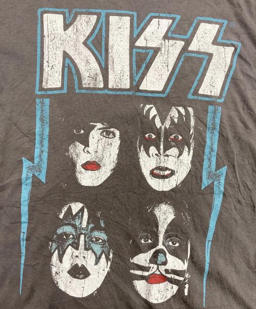 KISS（キッス）KISS (キス) バンドプリントTシャツ グレー サイズ:XLの古着・服飾アイテム