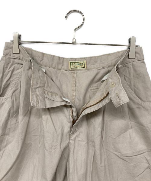 L.L.Bean（エルエルビーン）L.L.Bean (エルエルビーン) タックハーフパンツ ベージュ サイズ:14の古着・服飾アイテム