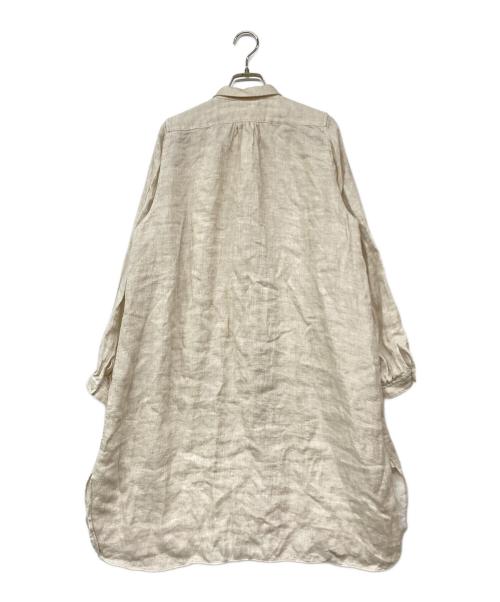 PG GAUZE（ピージーガーゼ）PG GAUZE (ピージーガーゼ) シャツワンピース ベージュ サイズ:記載なしの古着・服飾アイテム