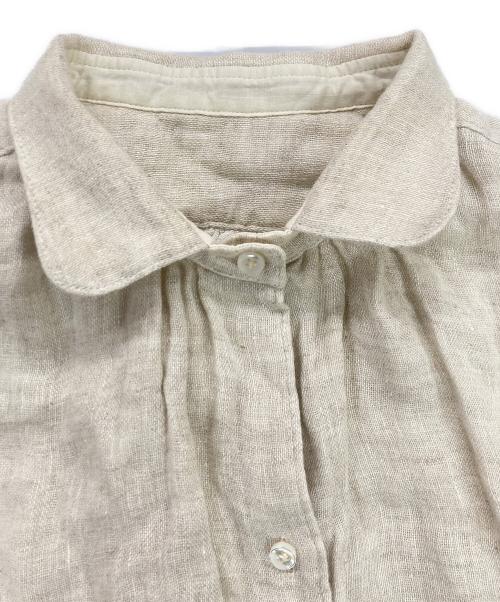 PG GAUZE（ピージーガーゼ）PG GAUZE (ピージーガーゼ) シャツワンピース ベージュ サイズ:記載なしの古着・服飾アイテム