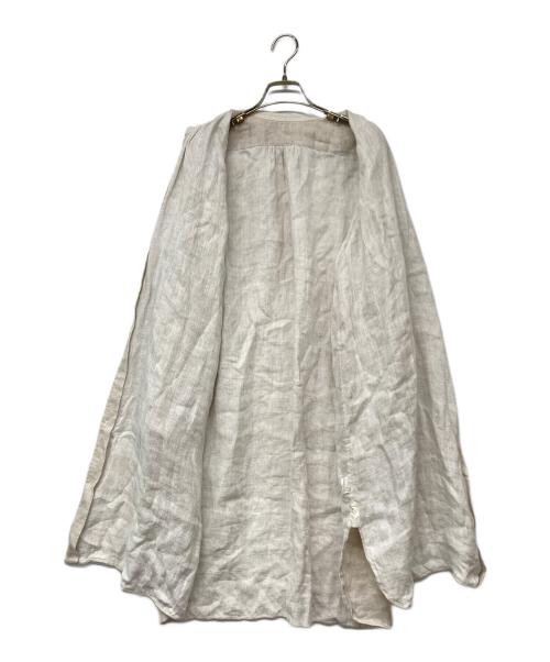 PG GAUZE（ピージーガーゼ）PG GAUZE (ピージーガーゼ) シャツワンピース ベージュ サイズ:記載なしの古着・服飾アイテム