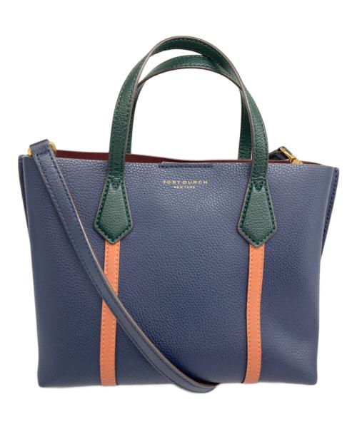 TORY BURCH（トリーバーチ）TORY BURCH (トリーバーチ) 2WAYバッグ ネイビーの古着・服飾アイテム