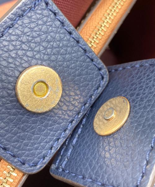 TORY BURCH（トリーバーチ）TORY BURCH (トリーバーチ) 2WAYバッグ ネイビーの古着・服飾アイテム