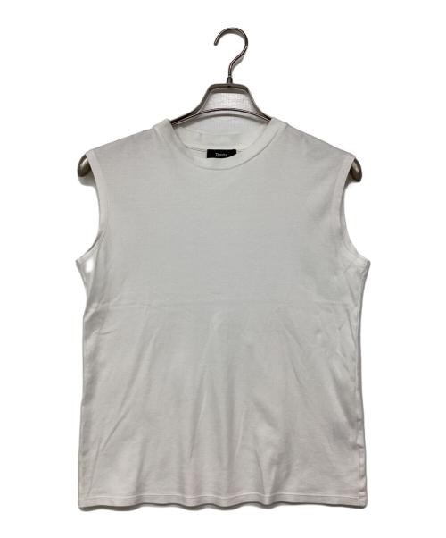 theory（セオリー）theory (セオリー) ノースリーブカットソー ホワイト サイズ:Sの古着・服飾アイテム