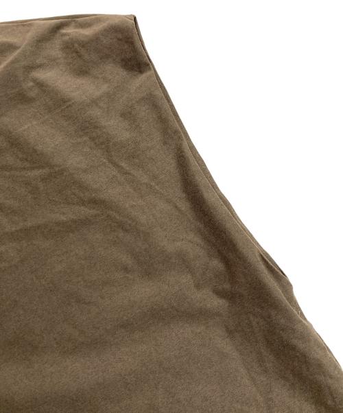 MACPHEE（マカフィー）MACPHEE (マカフィー) スパンデックススエード フレンチスリーブプルオーバー オリーブ サイズ:Sの古着・服飾アイテム