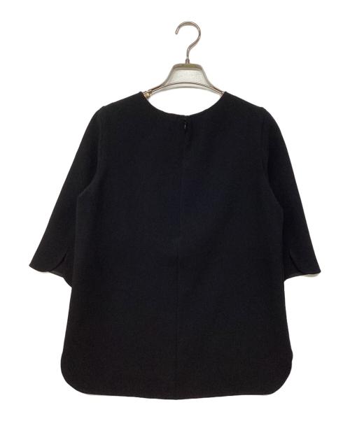 MUSE de Deuxieme Classe（ミューズ ドゥーズィエム クラス）MUSE de Deuxieme Classe (ミューズ ドゥーズィエム クラス) トリアセジョーゼットシチブソデプルオーバー ブラック サイズ:記載なしの古着・服飾アイテム