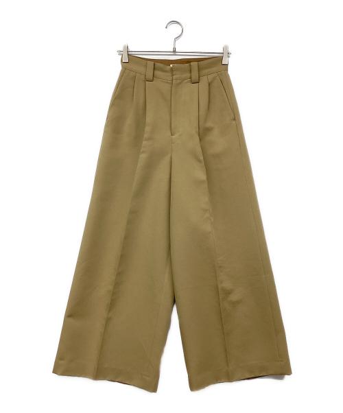 VERMEIL par iena（ヴェルメイユ パー イエナ）VERMEIL par iena (ヴェルメイユ パー イエナ) Eチノワイドパンツ ブラウン サイズ:36の古着・服飾アイテム