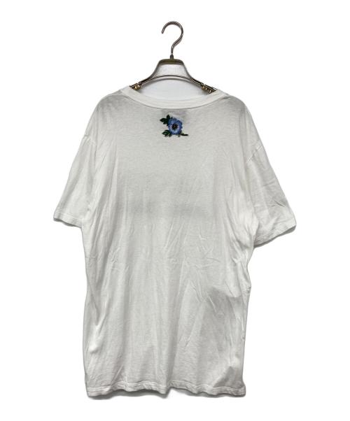 GUCCI（グッチ）GUCCI (グッチ) GUCCIロゴ オーバーサイズ コットン Tシャツ ホワイト サイズ:Mの古着・服飾アイテム