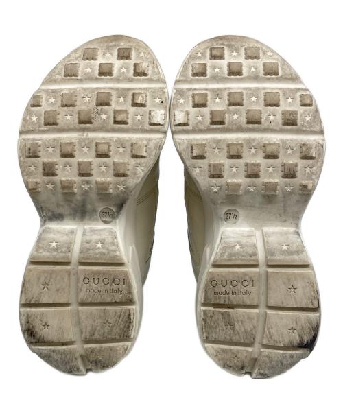 GUCCI（グッチ）GUCCI (グッチ) ライトンシェリーラインスニーカー ベージュ サイズ:37　1/2の古着・服飾アイテム