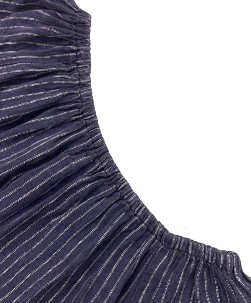 fog linen work（フォグリネンワーク）fog linen work (フォグリネンワーク) リネンプルオーバーブラウス ネイビー サイズ:記載なしの古着・服飾アイテム