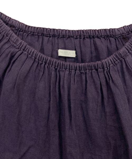 fog linen work（フォグリネンワーク）fog linen work (フォグリネンワーク) リネンプルオーバーブラウス パープル サイズ:記載なしの古着・服飾アイテム