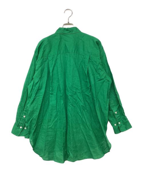 Spick and Span（スピック＆スパン）Spick and Span (スピックアンドスパン) コットンリネンルーズシャツ グリーン サイズ:記載なしの古着・服飾アイテム