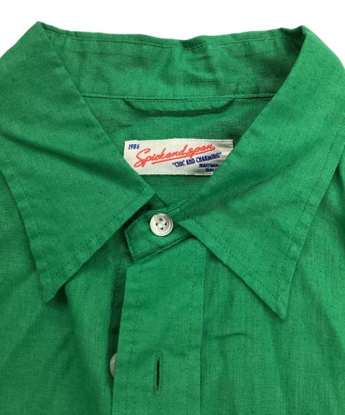 Spick and Span（スピック＆スパン）Spick and Span (スピックアンドスパン) コットンリネンルーズシャツ グリーン サイズ:記載なしの古着・服飾アイテム