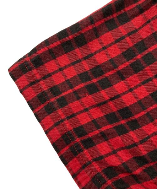 stussy（ステューシー）stussy (ステューシー) チェックシャツ レッド サイズ:XLの古着・服飾アイテム