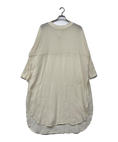 KAGURE（カグレ）KAGURE (カグレ) ガーゼロングチュニック アイボリー サイズ:FREEの古着・服飾アイテム
