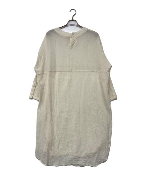KAGURE（カグレ）KAGURE (カグレ) ガーゼロングチュニック アイボリー サイズ:FREEの古着・服飾アイテム