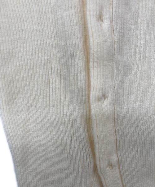 AURALEE（オーラリー）AURALEE (オーラリー) WOOL SOFT RIB CARDIGAN アイボリー サイズ:1の古着・服飾アイテム
