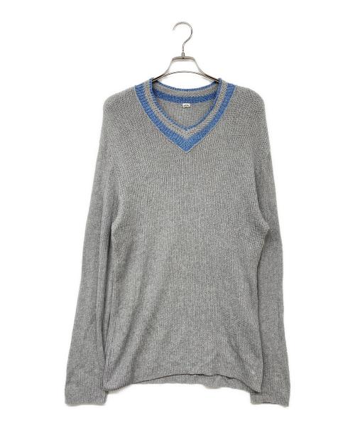 45R（フォーティファイブ・アール）45R (フォーティファイブ・アール) ローゲージチルデンニット グレー サイズ:4の古着・服飾アイテム