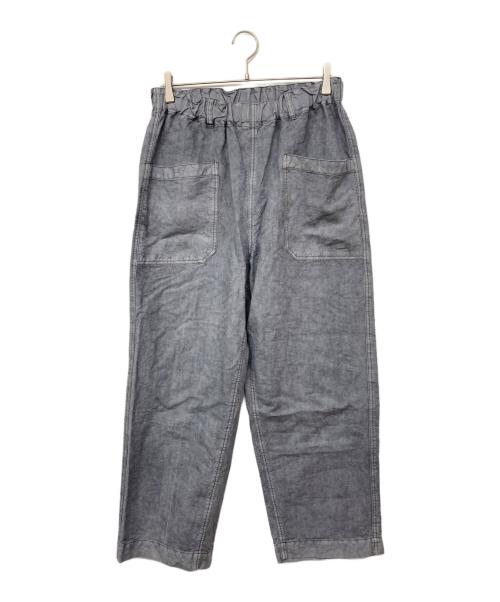 nestrobe confect（ネストローブ コンフェクト）nestrobe confect (ネストローブ コンフェクト) リネン和紙 デッキトラウザーズ グレー サイズ:3の古着・服飾アイテム