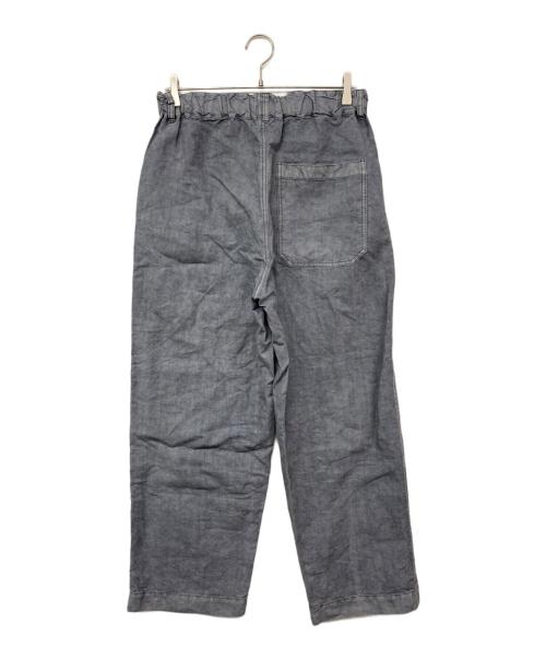 nestrobe confect（ネストローブ コンフェクト）nestrobe confect (ネストローブ コンフェクト) リネン和紙 デッキトラウザーズ グレー サイズ:3の古着・服飾アイテム