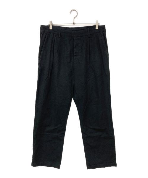nestrobe confect（ネストローブ コンフェクト）nestrobe confect (ネストローブ コンフェクト) コットンリネンサッカーイージーパンツ ブラック サイズ:3の古着・服飾アイテム