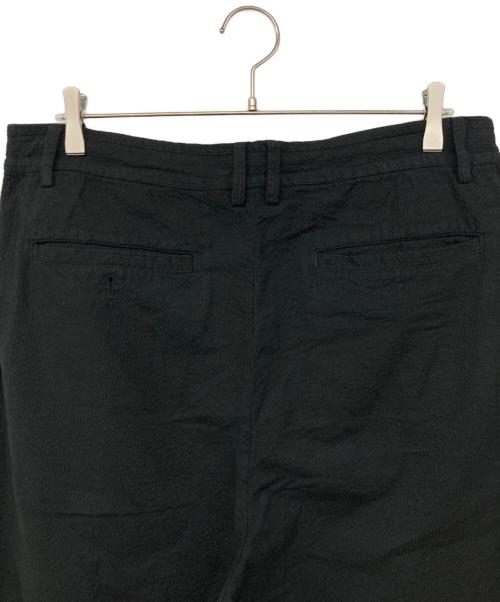 nestrobe confect（ネストローブ コンフェクト）nestrobe confect (ネストローブ コンフェクト) コットンリネンサッカーイージーパンツ ブラック サイズ:3の古着・服飾アイテム