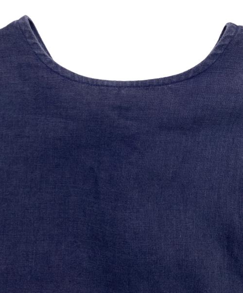 fog linen work（フォグリネンワーク）fog linen work (フォグリネンワーク) リネンワンピース ネイビー サイズ:記載なしの古着・服飾アイテム