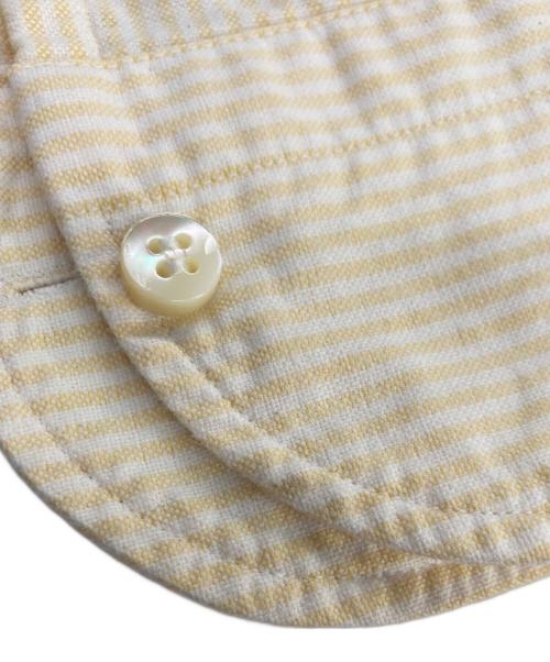 la favola（ラ ファーヴォラ）la favola (ラ ファーヴォラ) コットンオックスストライプワイドカラーシャツ S03RE イエロー サイズ:2の古着・服飾アイテム