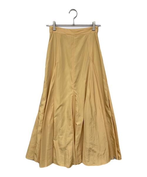 eimy istoire（エイミーイストワール）eimy istoire (エイミーイストワール) メモリータフタフレアスカート イエロー サイズ:Mの古着・服飾アイテム