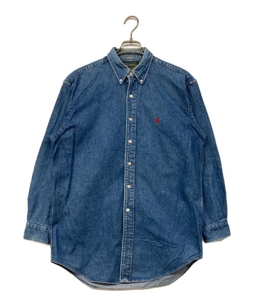 POLO COUNTRY（ポロカントリー）POLO COUNTRY (ポロカントリー) 90’Sボタンダウンデニムシャツ ブルー サイズ:Mの古着・服飾アイテム
