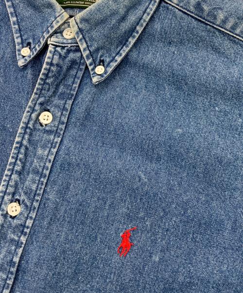 POLO COUNTRY（ポロカントリー）POLO COUNTRY (ポロカントリー) 90’Sボタンダウンデニムシャツ ブルー サイズ:Mの古着・服飾アイテム