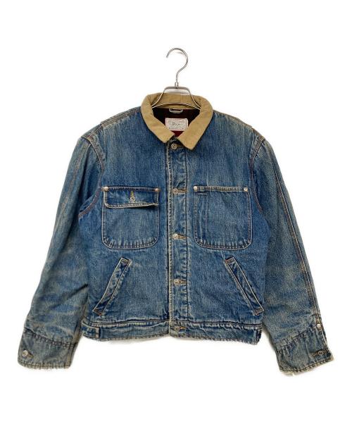 POLO RALPH LAUREN（ポロ・ラルフローレン）POLO RALPH LAUREN (ポロ・ラルフローレン) ブランケットデニムジャケット ブルー サイズ:Mの古着・服飾アイテム