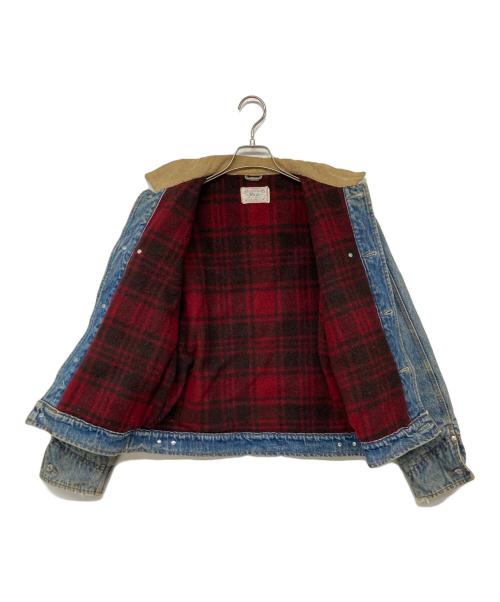 POLO RALPH LAUREN（ポロ・ラルフローレン）POLO RALPH LAUREN (ポロ・ラルフローレン) ブランケットデニムジャケット ブルー サイズ:Mの古着・服飾アイテム