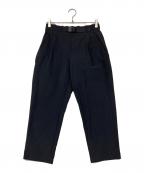 GOLDWINゴールドウイン）の古着「ワンタックテーパードストレッチツイルパンツ」｜ブラック